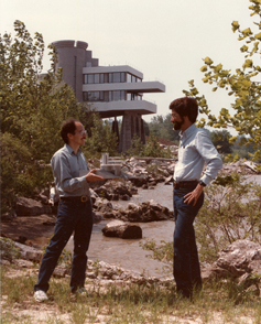 George & model with William Lancaster